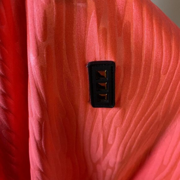 ~RARE ~ JAMIE SADOCK Orange Pink Mock Neck Golf Tennis Polo Halter top - Picture 8 of 10